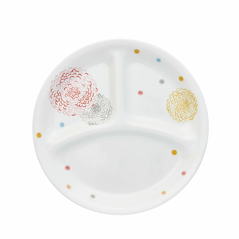 【CorelleBrands 康寧餐具】繽紛美夢8吋分隔餐盤(211餐盤/減脂餐盤)