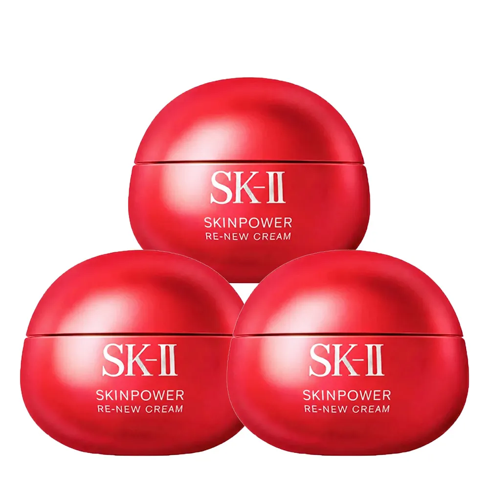 【SK-II】肌源賦能煥顏活膚霜100G 3入囤貨組(專櫃公司貨)