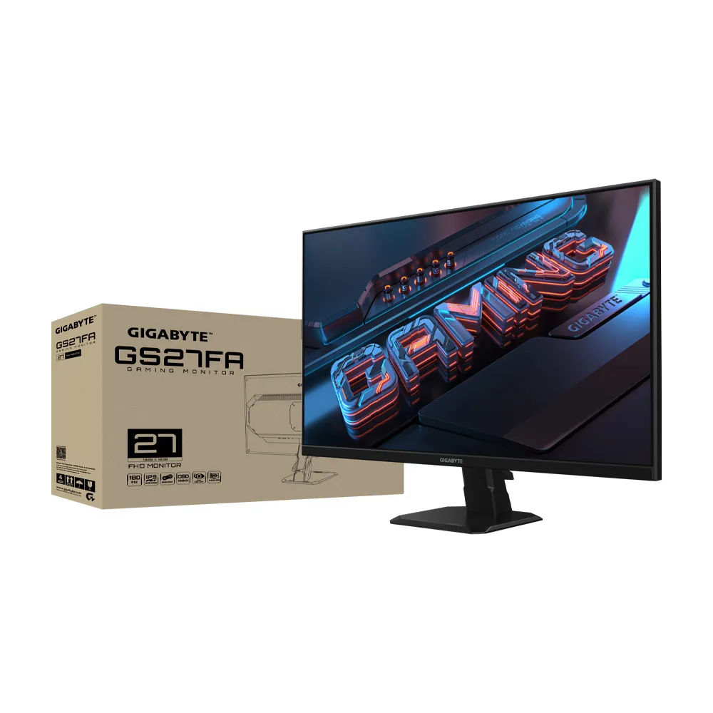 【GIGABYTE 技嘉】GS27FA 27型 180Hz 1ms SS IPS 電競螢幕(27型/FHD/180Hz/1ms/SS IPS/DP/HDMI2.0)