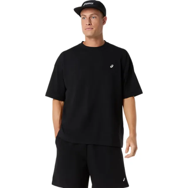 【asics 亞瑟士】短袖上衣 男 訓練 慢跑 黑 2031F934-001