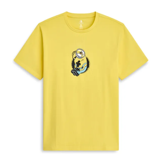 【CONVERSE】Minions Tee 女款 黃色 小小兵 聯名 印花 T恤 短袖 CVM6T226-YEL