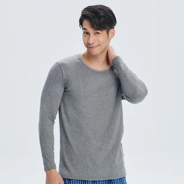 【棉花共和國】二件組 LIFE熾燒厚刷絨男圓領保暖衣 M/L/XL/XXL (厚實毛絨、鎖住溫暖、觸感親膚、穿搭有型)