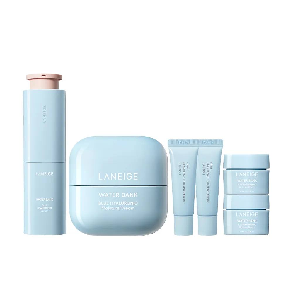 【LANEIGE 蘭芝】官方直營 水酷修護保濕精壩雙星組(蘭芝 送禮首選 保濕霜 精華)