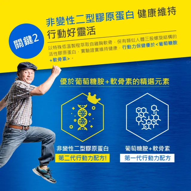 【葡萄王】買一送一 勇健王粉末顆粒30入X2盒 共(非變性二型膠原蛋白 玻尿酸 維生素D3 鈣)