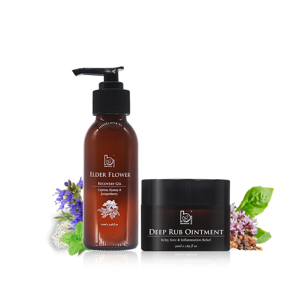 【Bonnie House 植享家】舒撫不卡卡2件組-接骨木鬆筋凝露100ml+舒撫累神奇輕乳霜50ml