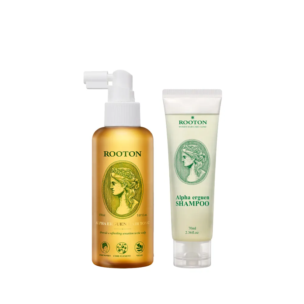 【ROOTON】官方直營 甦活植萃養髮液150ml+洗髮精70ml(強健豐盈髮根 髮根噴霧 頭皮水 頭皮精華 頭皮護理)
