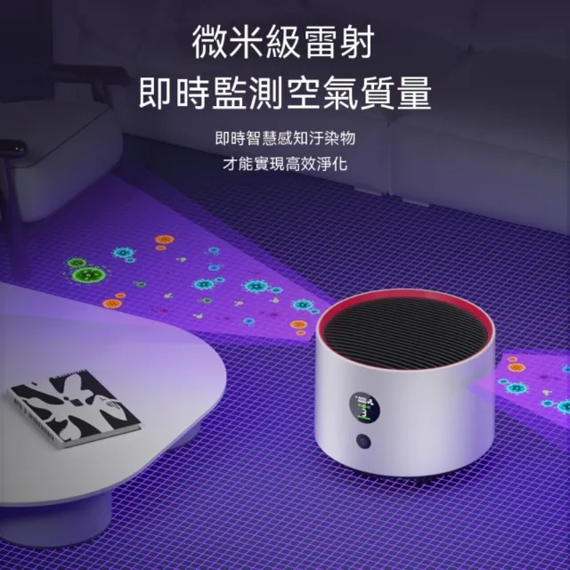 【大城小居】智能小型寵物空氣清淨機 交流電負離子除異味淨化器 插電款（預購6天）
