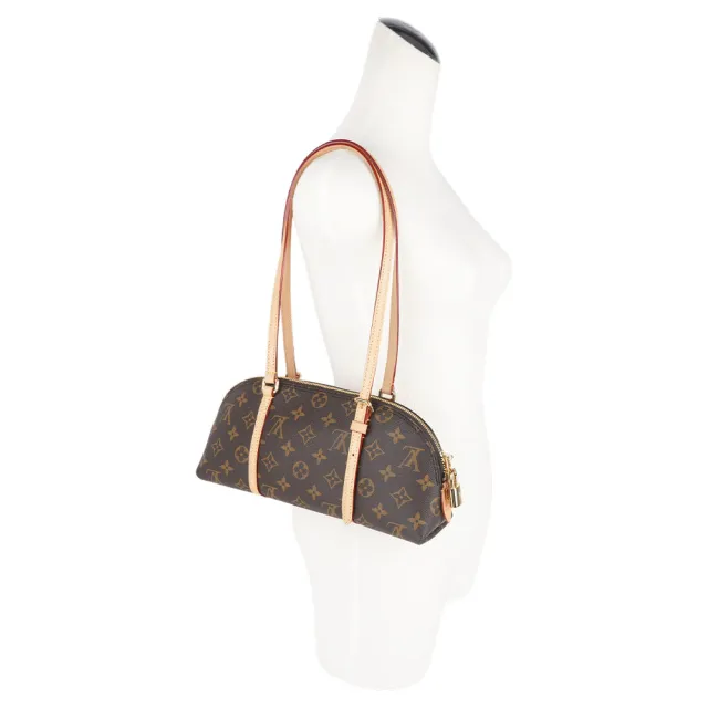 【Louis Vuitton 路易威登】Squire Monogram 棕色長型法棍包/貝殼包(M28953)