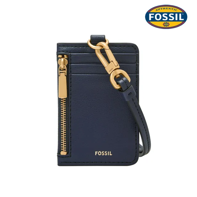 【FOSSIL】Sofia 多功能真皮附掛繩證件套卡夾 (兩色可選)