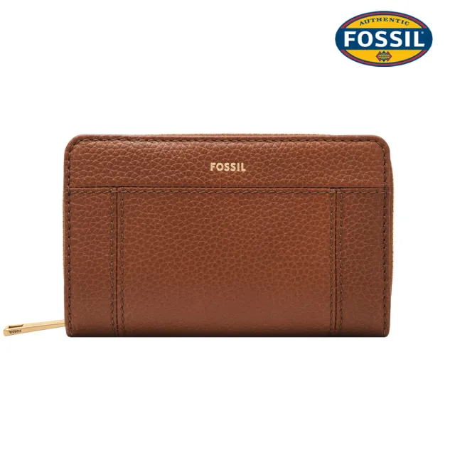 【FOSSIL】Jori 多功能真皮拉鍊中長夾 (多色可選)