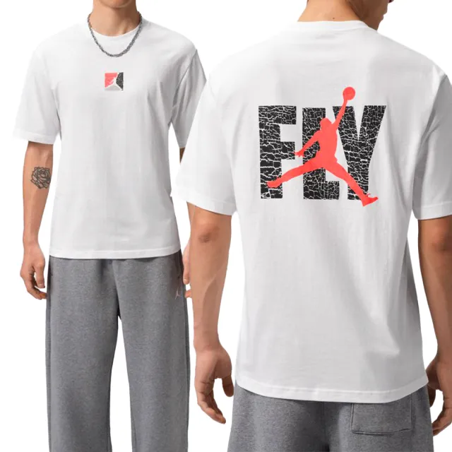 【NIKE 耐吉】Jordan ELE GFX SS Crew 男款 白色 短袖 IF3065-100