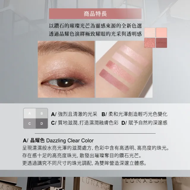 【Kanebo 佳麗寶】LUNASOL 晶巧霓光眼彩盒N 7g #22(加贈卸眼粉霜組)