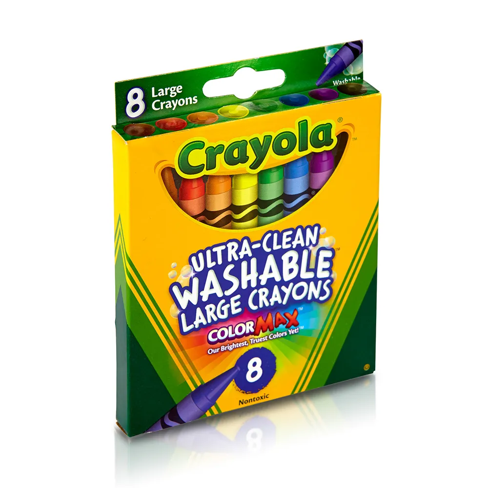 【crayola 繪兒樂】可水洗大蠟筆8色