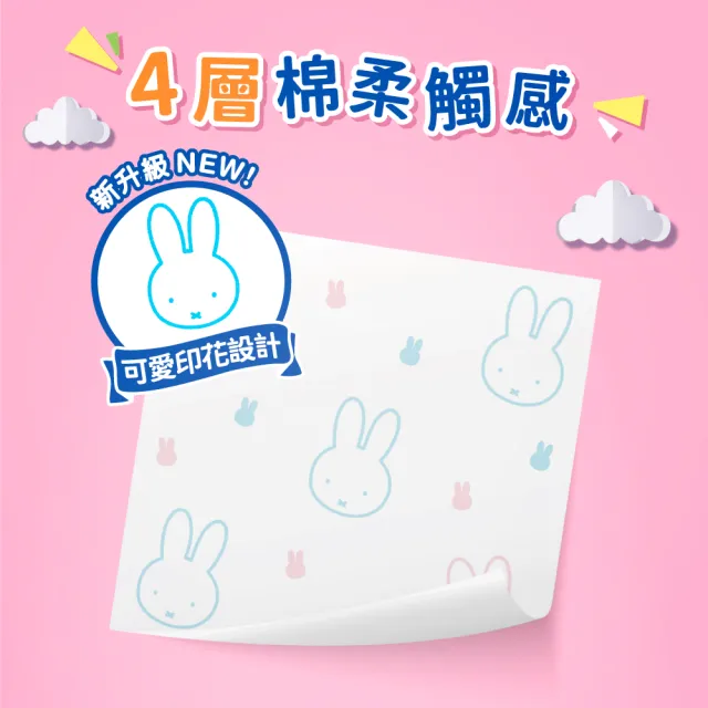 【TEMPO】Miffy 限定版迷你裝紙手巾天然無香(7抽x36包/組)