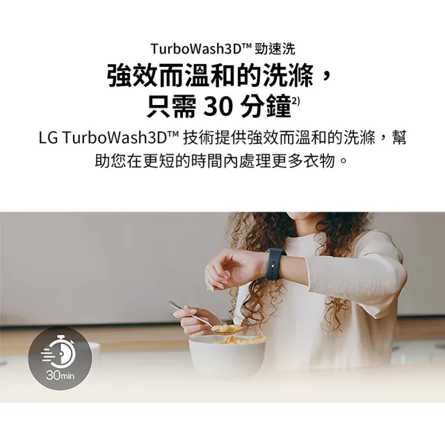 【LG 樂金】家電快配23公斤◆AI DD™智慧直驅變頻洗衣機 ◆夜墨灰(WT-TD23HG)