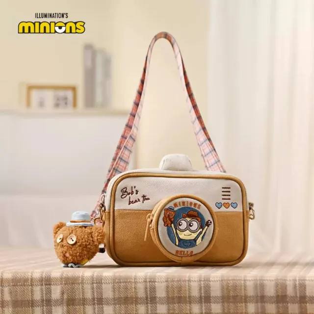 【MINIONS 小小兵】雙11 背包相機包小小兵攝影師Bob&Tim熊多用收納斜背包提姆熊生日禮物朋友聖誕禮物交換禮