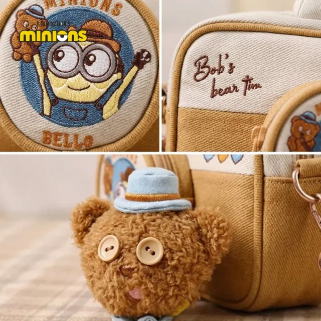 【MINIONS 小小兵】雙11 背包相機包小小兵攝影師Bob&Tim熊多用收納斜背包提姆熊生日禮物朋友聖誕禮物交換禮