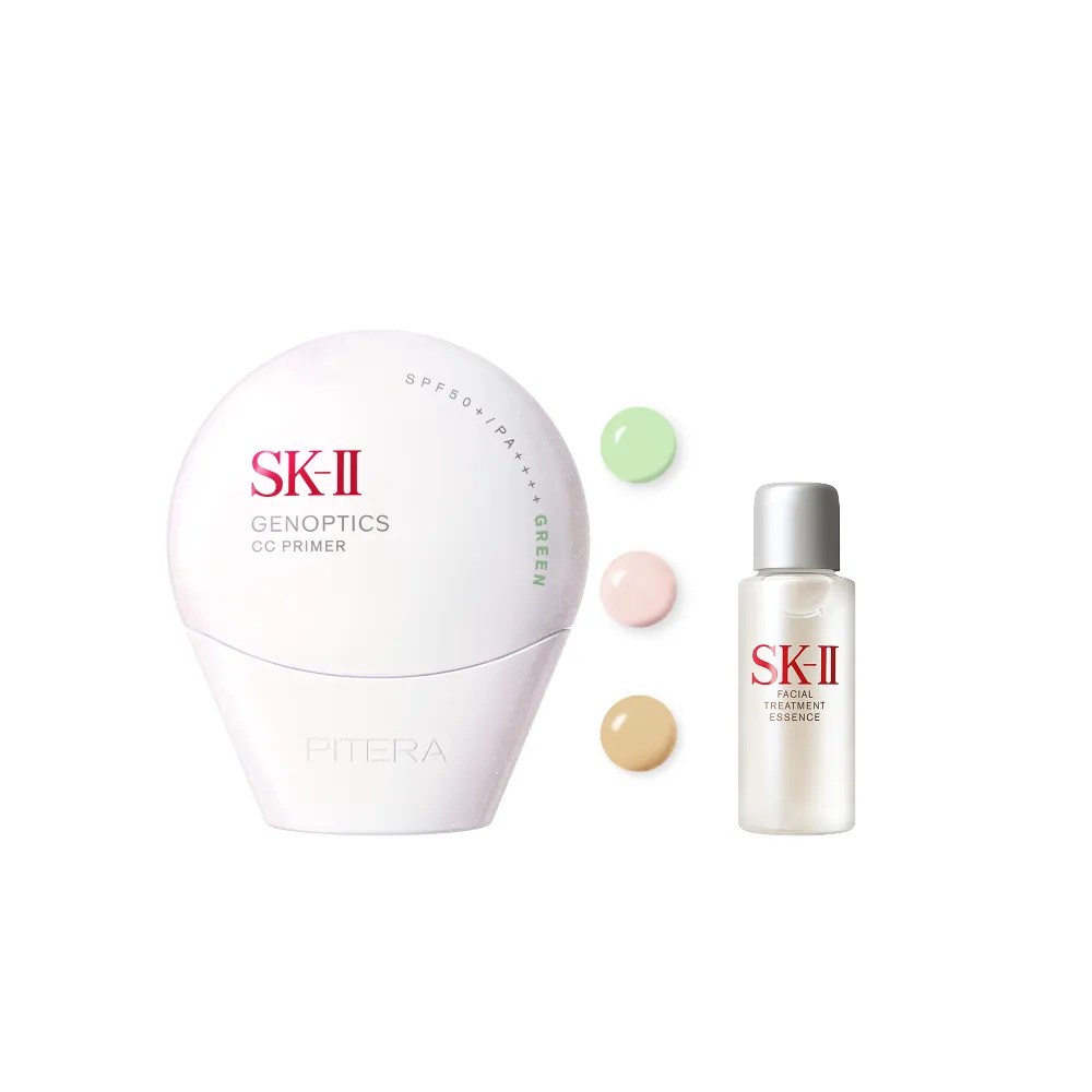 【SK-II】官方直營 光蘊輕透CC霜30g(自然膚或玫瑰粉或校色綠/防曬小白球/SPF50+/新色上市)