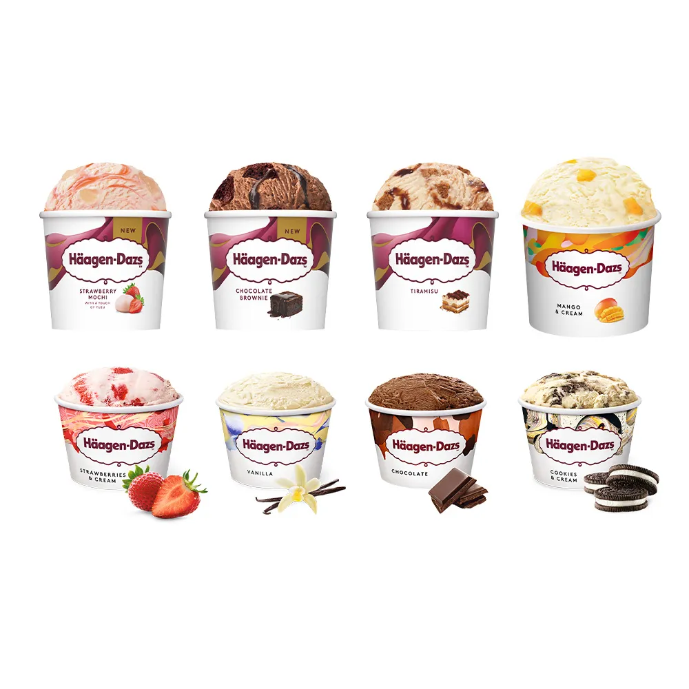 【Haagen-Dazs 哈根達斯】momo獨家★迷你杯24入組(新口味上市 甜點饗宴) (中秋 中元 禮物)