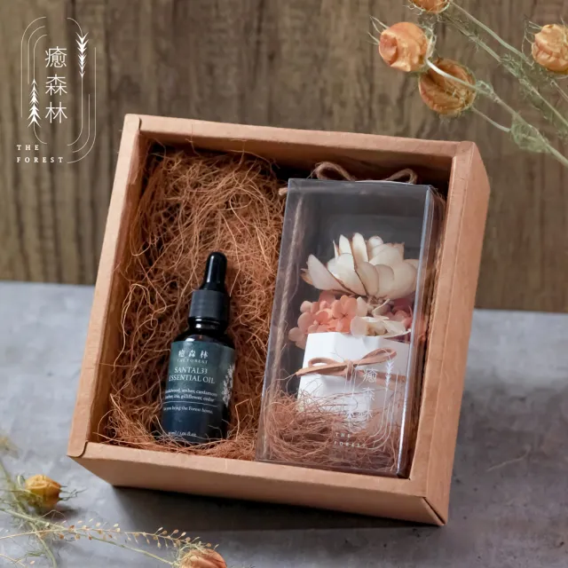 【The Forest 癒森林】上野初戀木櫻擴香花禮盒含30ml品牌香氛油(送禮禮盒/居家香氛/生日禮物/精油香水)