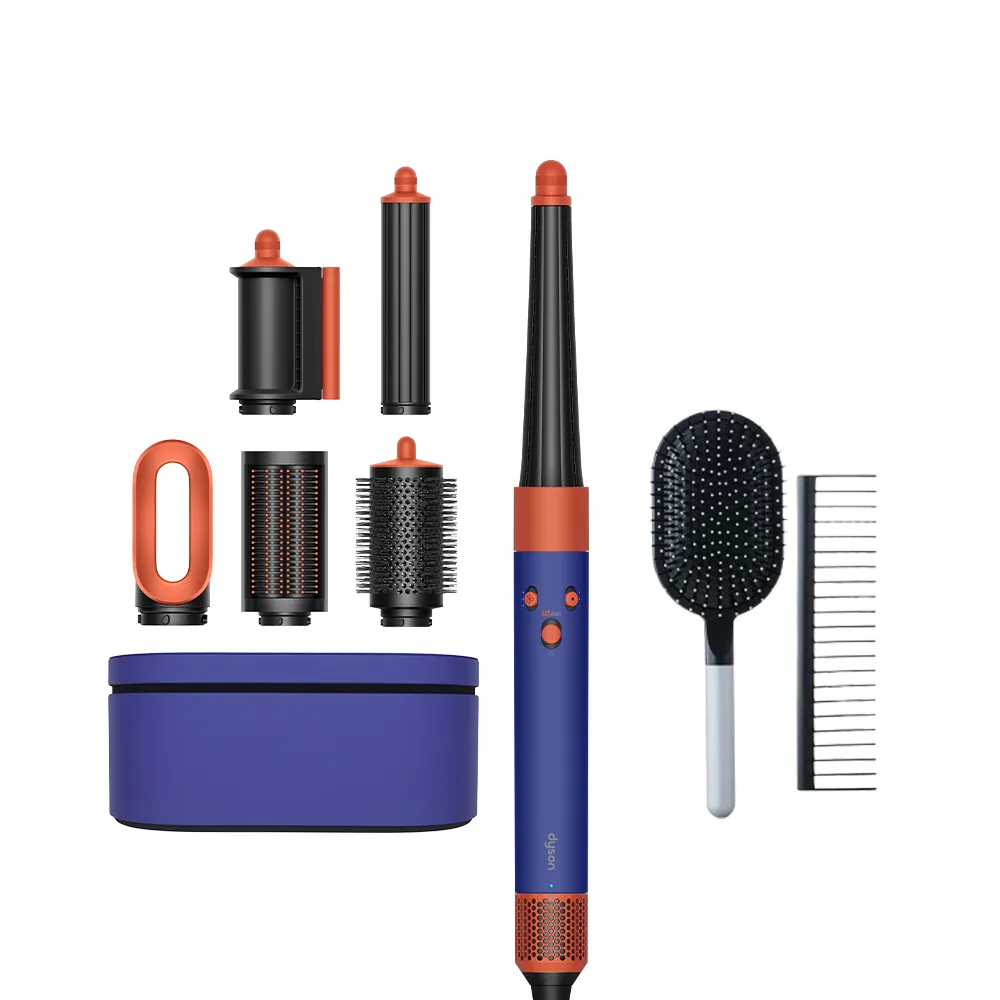 【dyson 戴森】HS08 Airwrap i.d.™ 藍牙多功能造型器/吹風機/捲髮器/捲髮棒(長春花藍)