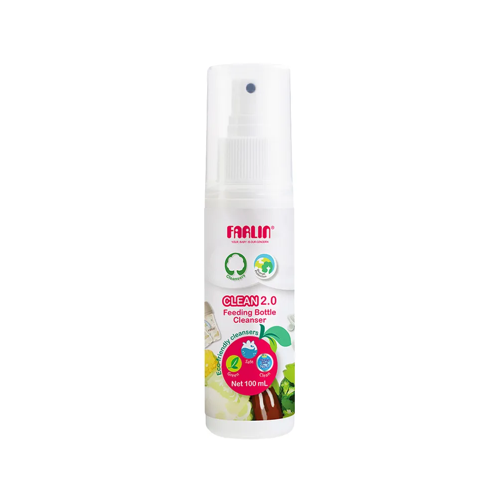 【Farlin】EcoClean 植物性奶瓶蔬果清潔劑-液態噴霧隨身瓶100ml
