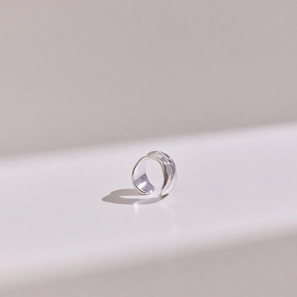 【vacanza】帥氣凹凸 925純銀飾品 純銀耳骨夾 耳夾(抗過敏 七夕禮物 生日禮物)