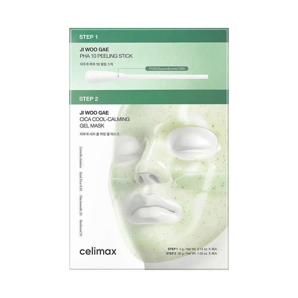 【Celimax】官方正品 積雪草雙步驟凝膠面膜 4g+30g_4片/盒 (含10%PHA)