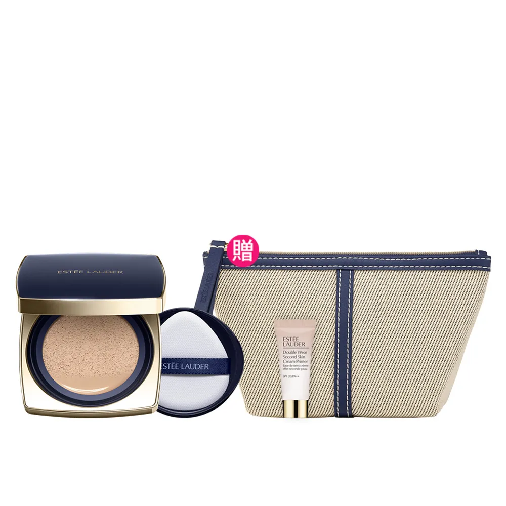 【Estee Lauder 雅詩蘭黛】粉持久完美鎖妝氣墊粉餅SPF45(一盒兩蕊/IU同款/防曬)