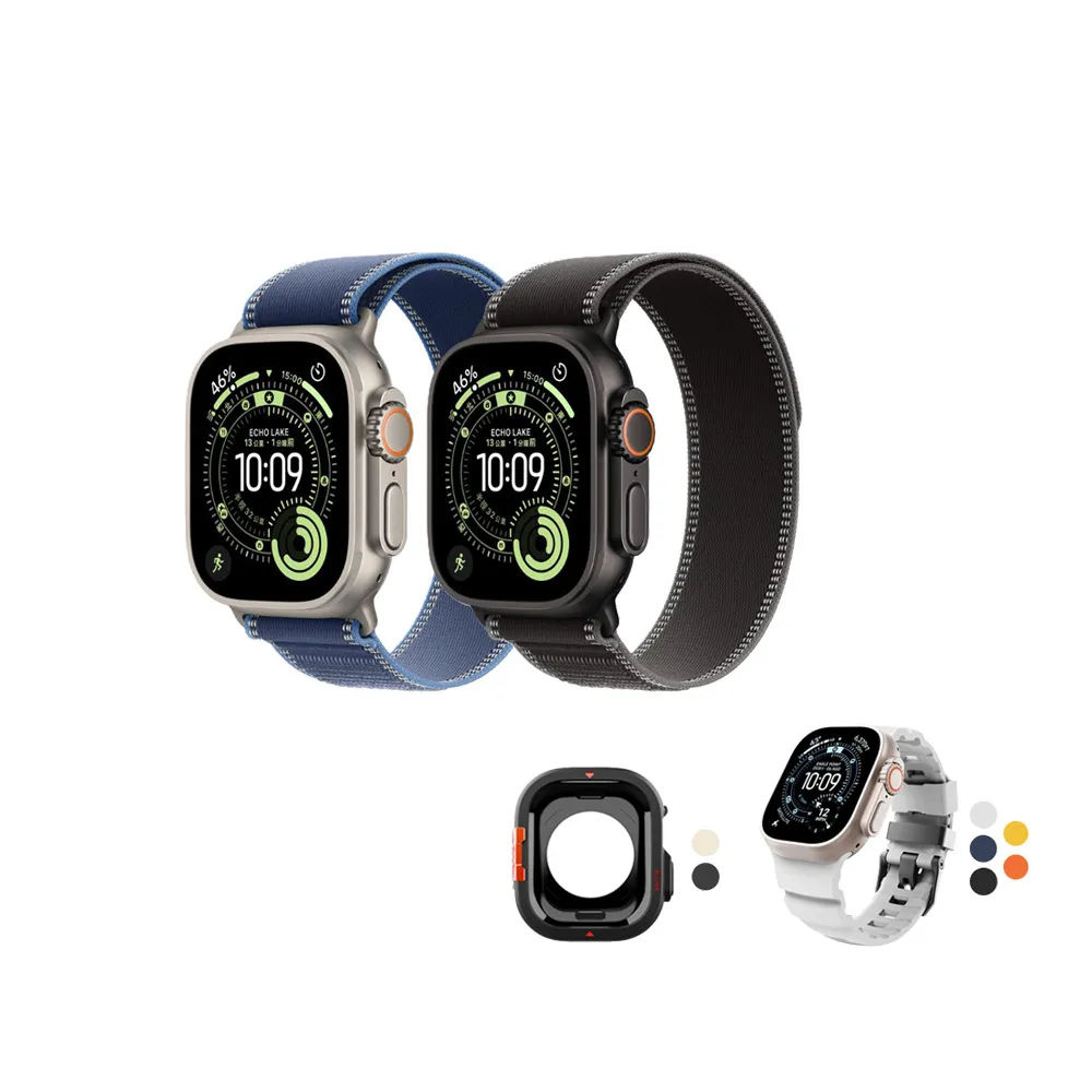JTLEGEND錶殼錶帶組【Apple】Apple Watch Ultra 3 GPS+行動網路 49mm(鈦金屬錶殼搭配越野錶環)