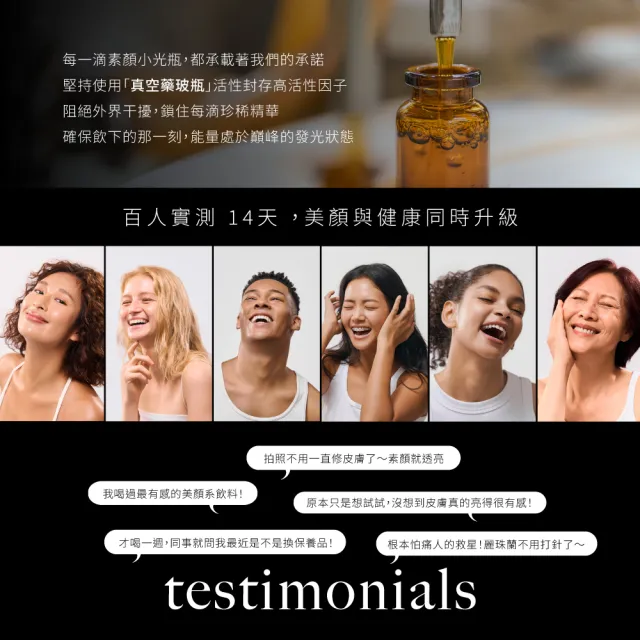 【TIKO 提刻】鳳小岳代言推薦三胜肽光泌賦活飲(20ml/入)共21入-素顏小光瓶禮盒組