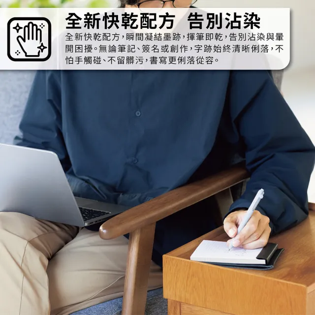 【uni】ZENTO 禪．零重力水性鋼珠筆 標準款 10入囤貨組 UBN-ZS (0.38/0.5/0.7mm)