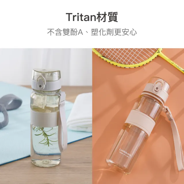 【LocknLock 樂扣樂扣】官方直營 Tritan優質彈蓋提帶水壺 1000ml