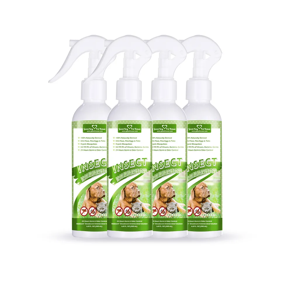 【GBPH 好寶貝】寵物蟲蟲退散防護噴霧230ml-4入(戶外防護/寵物友善/植萃戶外防護精油/不含DEET敵避)