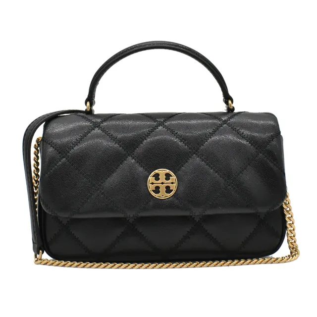 【TORY BURCH】WILLA 菱格紋鍊條手提包斜背包 小款