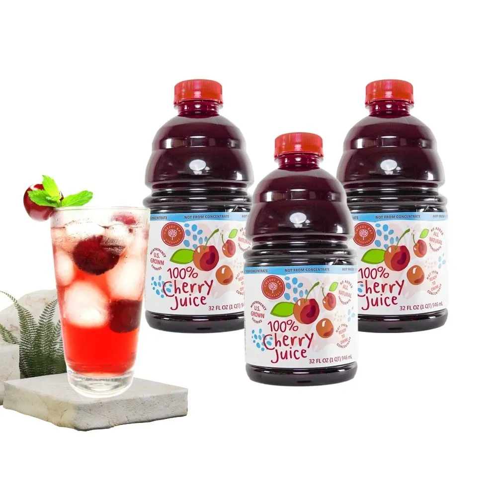 【O’natural 歐納丘】美國櫻桃紅蒙特羅西酸櫻桃果汁946ml*3瓶