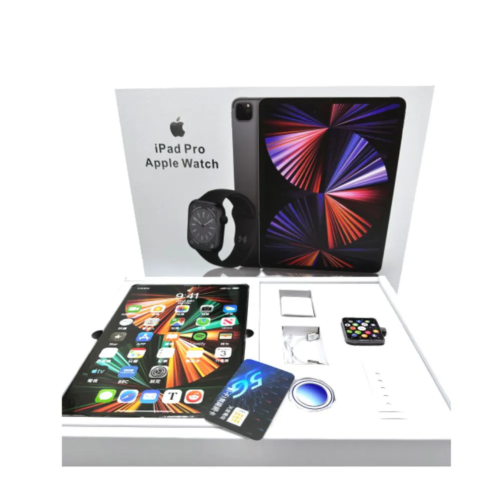 【上芳香業】金紙 紙紮用品 紙紮用品 3C 二合一 iPAD PRO +APPLE WATCH(附充電器 充電線等 封條)