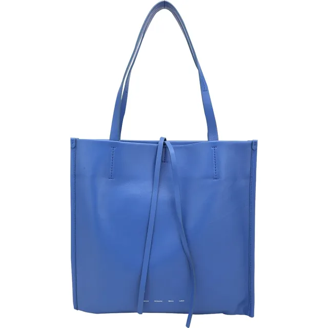 【Proenza Schouler】PS1 Twin 大款 柔軟納帕牛皮肩背托特包(藍色 筆電包 通勤包 LOEWE設計總監品牌)