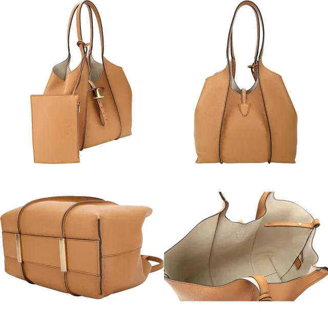 【TOD’S】TODS Timeless 小型 牛皮肩背托特包-多色可選(義大利手工皮革)
