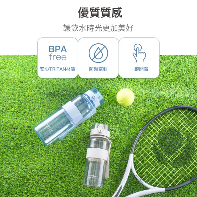 【LocknLock 樂扣樂扣】超值二入組 官方直營 Tritan優質彈蓋提帶水壺 650ml(三色任選/Tritan材質/運動水壺)
