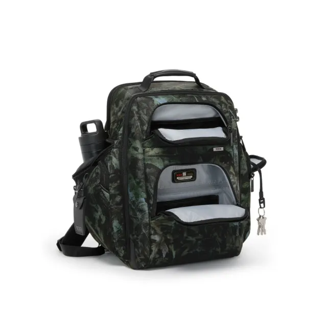 【TUMI】TUMI Alpha Brief Pack 15 吋筆電商務通勤後背包 - 森林迷彩