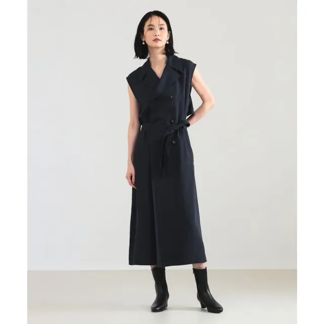 【BEAMS】官方旗艦館 Demi-Luxe BEAMS / 女裝 無袖 長版 風衣式 洋裝