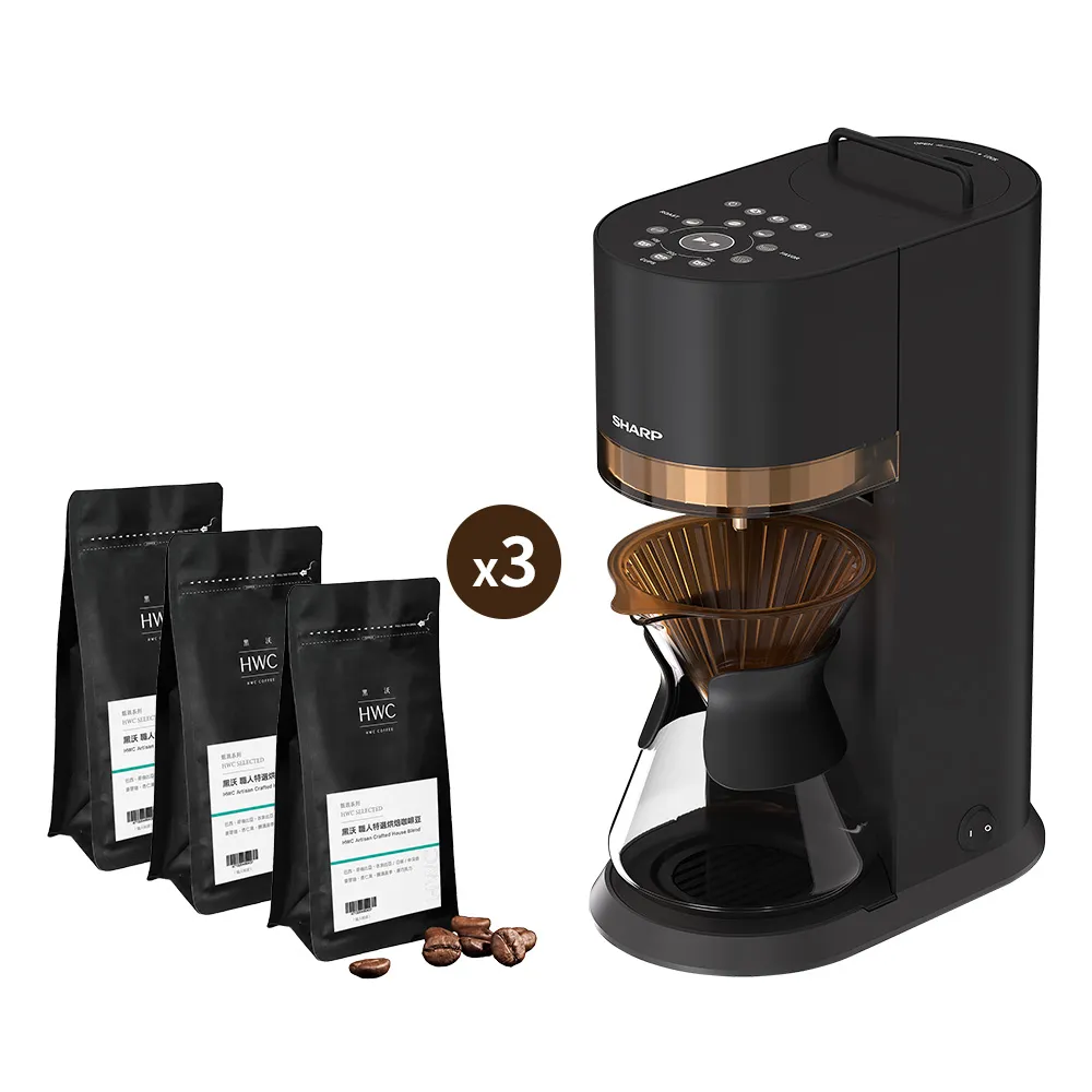 【SHARP 夏普】頂級A咖iBarista智慧咖啡機(HM-AD20VT-B)