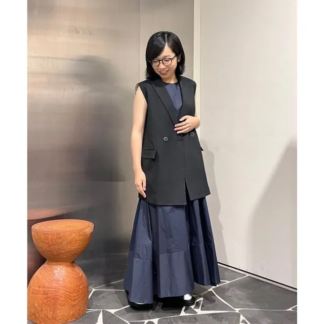 【BEAMS】官方旗艦館 Demi-Luxe BEAMS / 女裝 劍領 雙鈕釦 西裝 背心