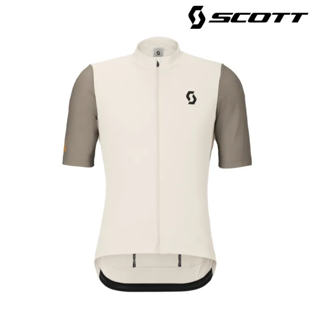 【SCOTT】Endurance 男性短袖車衣｜棉白-拿鐵棕 (S-XXL) 自行車衣 單車上衣