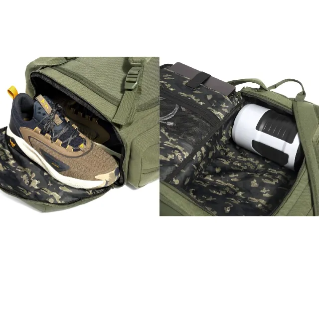 【UNDER ARMOUR】後背包 Project Rock 15吋筆電包 防潑水 綠 大容量 雙肩背 1376459390