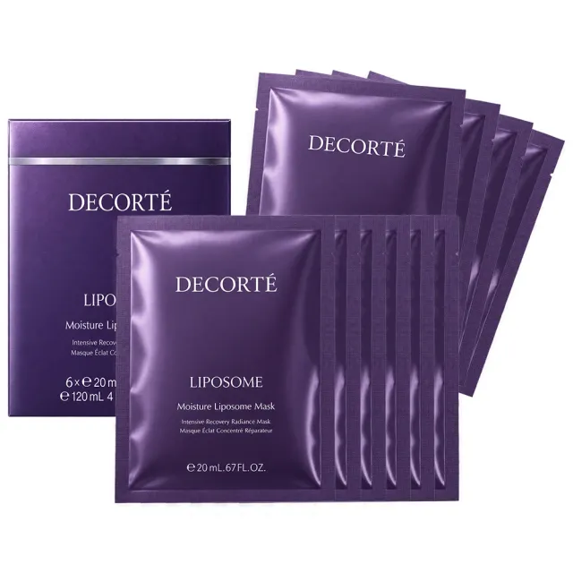 【COSME DECORTE 黛珂】LIPOSOME肌活全能面膜*6片/盒裝-贈4片 - 共10片組 (專櫃公司貨)