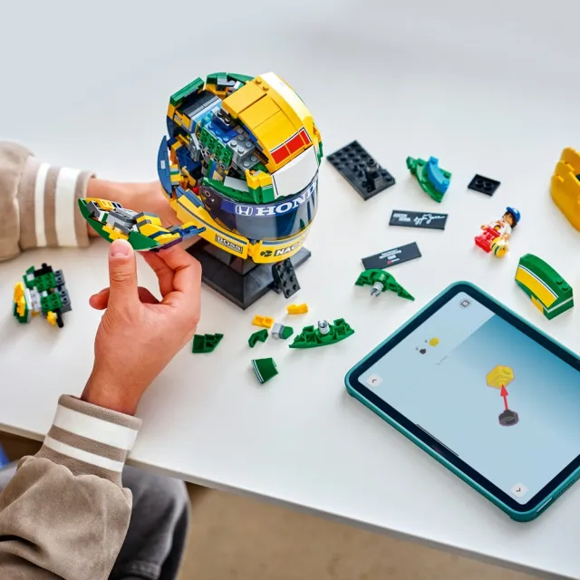 【LEGO 樂高】Editions 43024 Ayrton Senna 頭盔(冼拿 賽車 禮物 玩具)