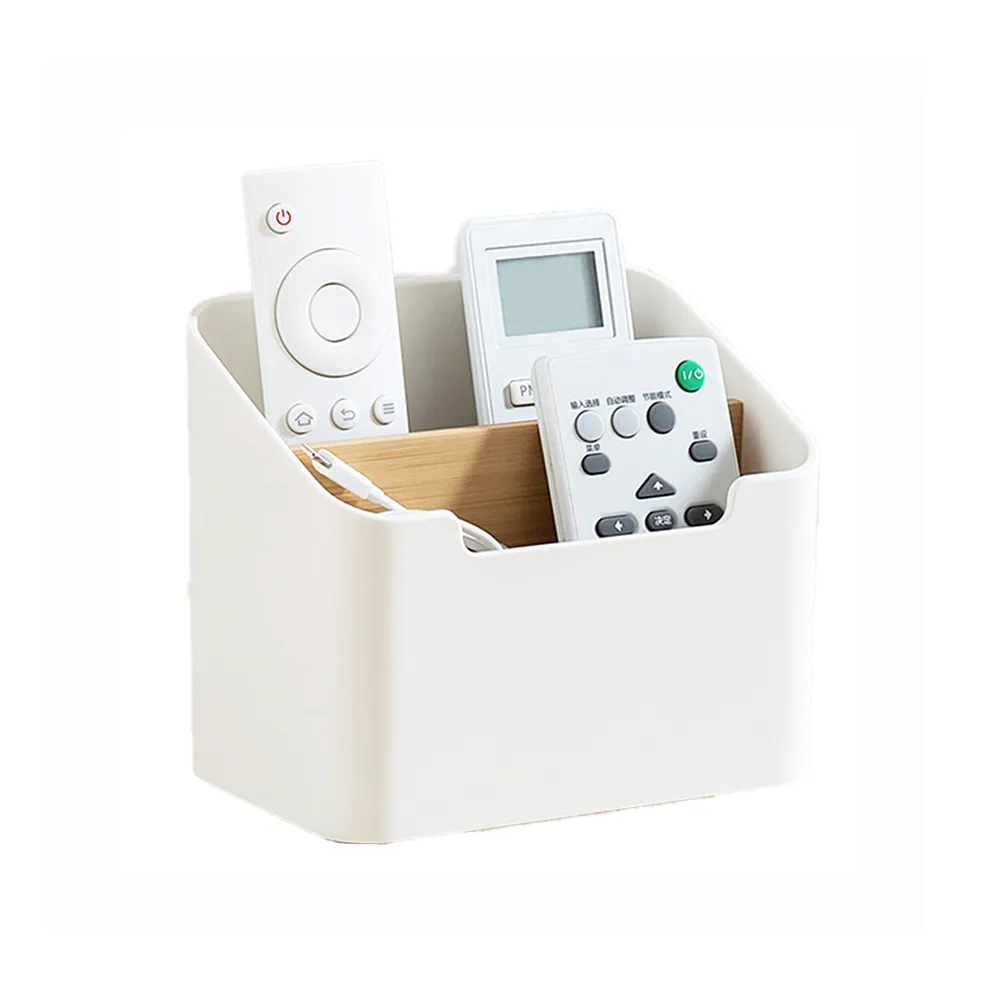 【品屋】遙控器收納盒(收納盒 收納 雜物盒 置物盒 文具收納盒 多格收納盒 桌面儲物盒 筆筒收納盒)