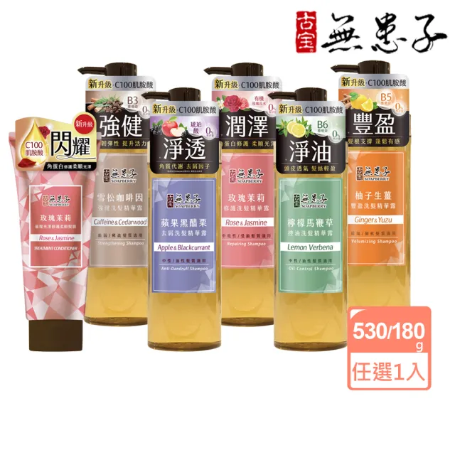 【古寶無患子】髮的能量飲 肌胺酸洗髮530g/柔順髮膜180g(強健髮根/豐盈髮絲/潤澤柔順/控油去屑/無矽靈)